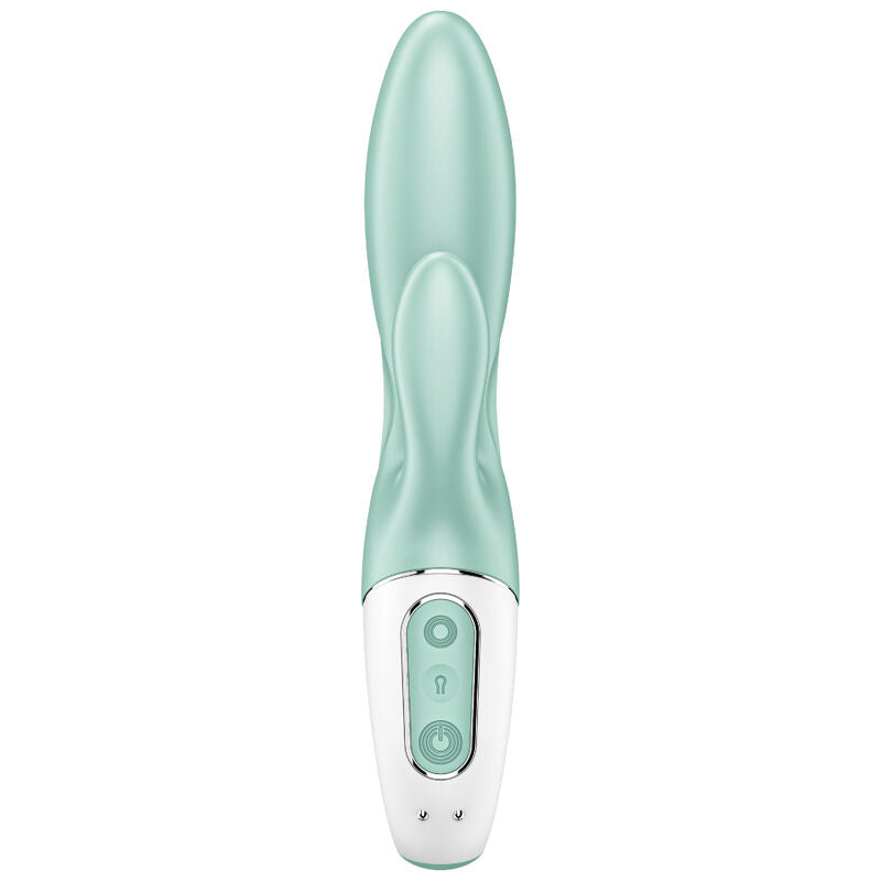 SATISFYER - APP VIBRATORE GONFIABILE CONIGLIO AIR PUMP BUNNY 5+ VERDE