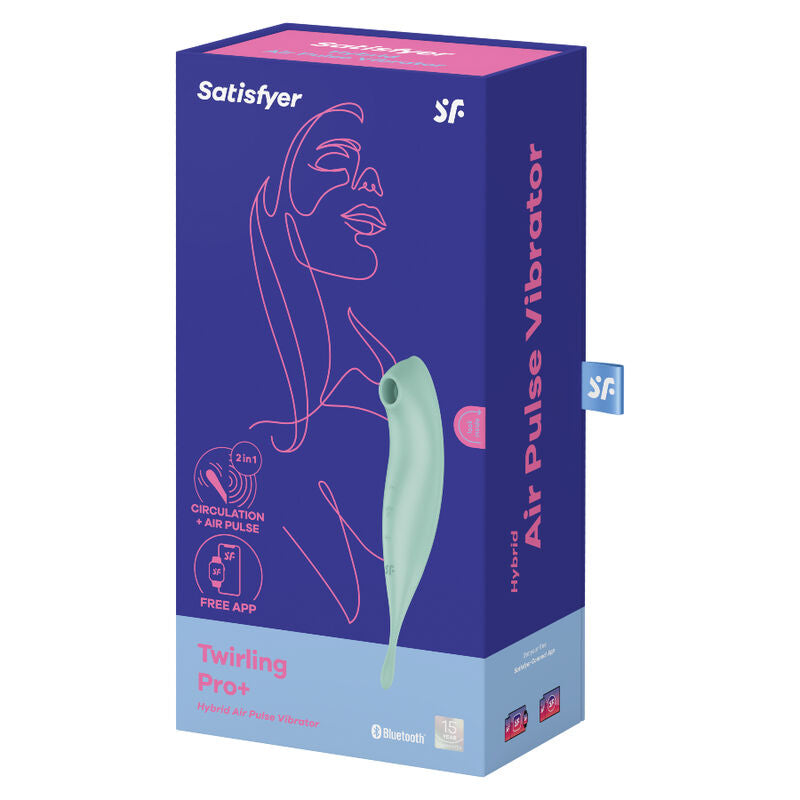 SATISFYER - STIMULATEUR ET VIBRATEUR TWIRLING PRO+ ROUGE