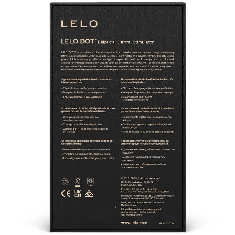 LELO - DOT CLITORAL STIMULATOR - WATER