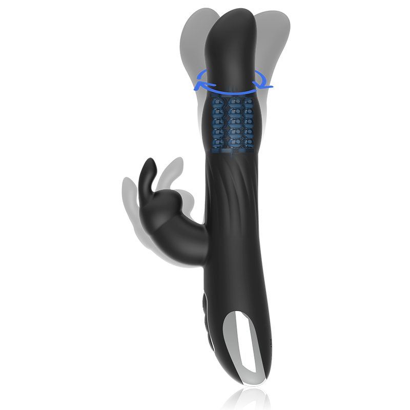 BRILLY GLAM - VIBRATEUR ET ROTATEUR MOEBIUS RABBIT COMPATIBLE AVEC LA TECHNOLOGIE SANS FIL WATCHME