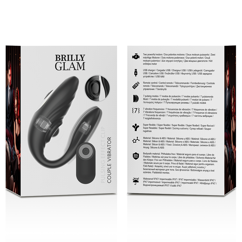 BRILLY GLAM-PULSATING AND VIBRATING REMOTE CONTROL PAIR