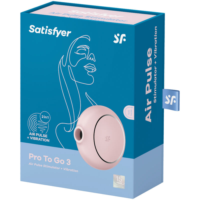 SATISFYER - PRO TO GO 3 DOUBLE STIMULATEUR ET VIBRATEUR NOIR