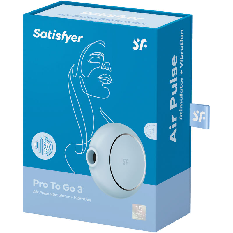 SATISFYER - PRO TO GO 3 DOUBLE STIMULATEUR ET VIBRATEUR NOIR