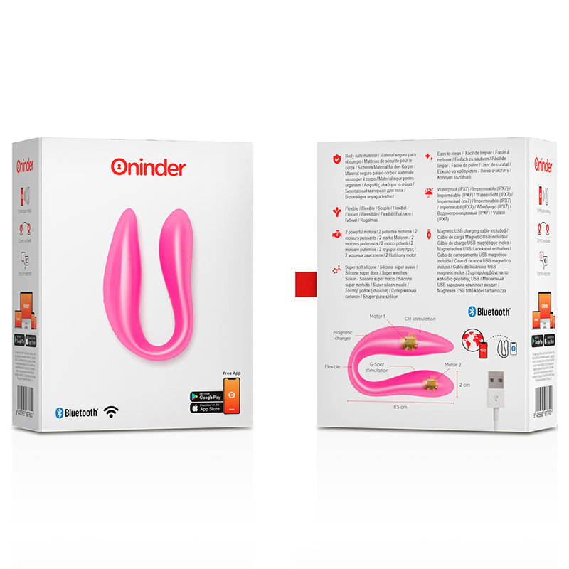 ONINDER - LISBOA BLACK CLITORAL GE POINT STIMULATOR - FREE APP