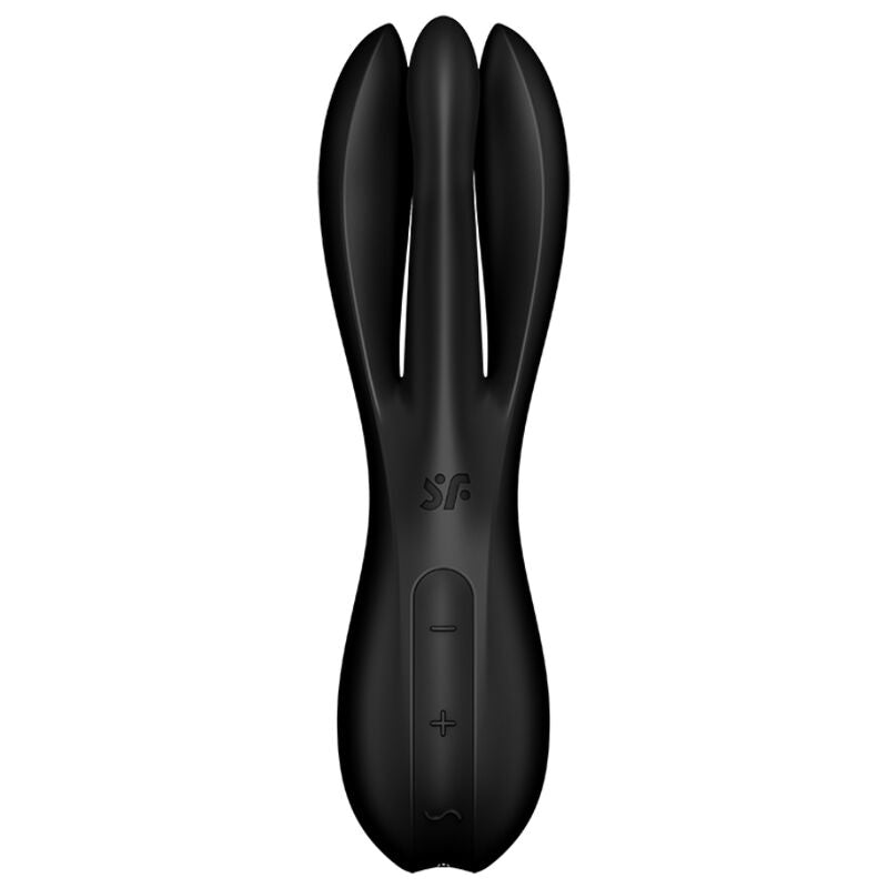 SATISFYER - VIBRATEUR THREESOME 2 NOIR