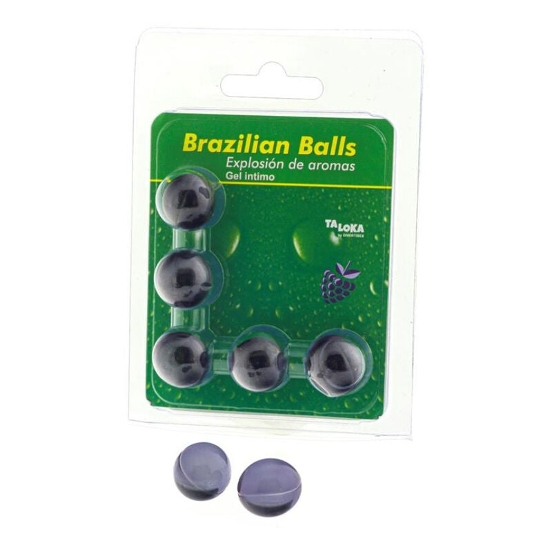 TALOKA - 5 BOULES BRÉSILIENNES GEL INTIME AUX BAIES