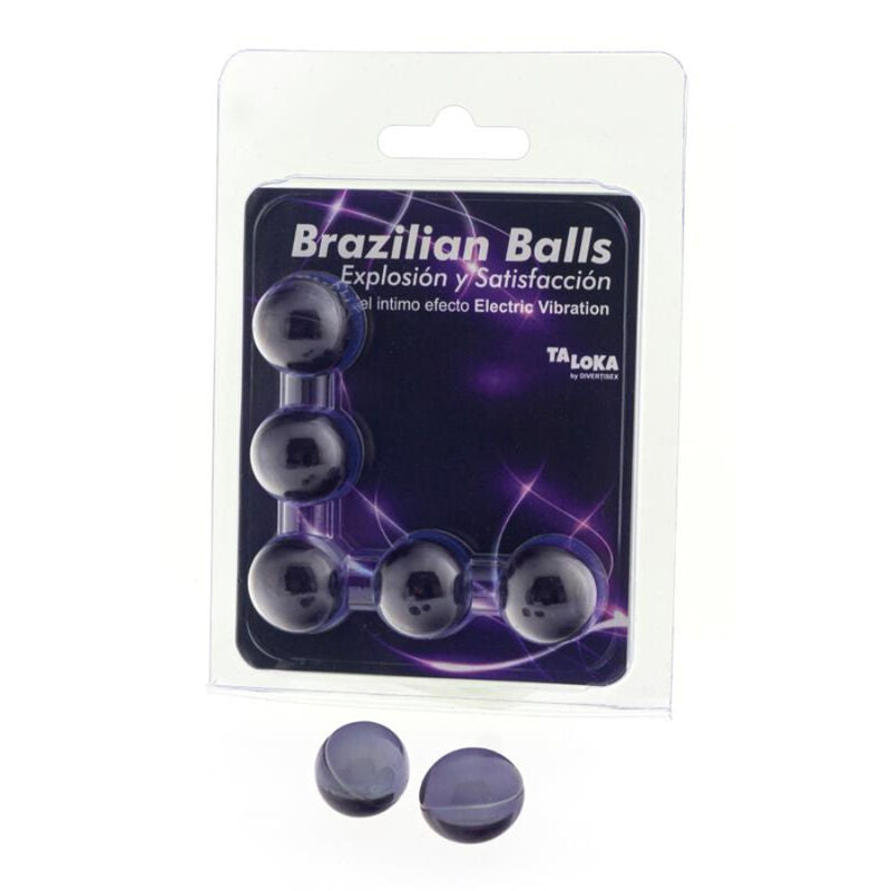 TALOKA - 5 BALLES BRÉSILIENNES ÉLECTRIQUES GEL À EFFET VIBRANT EXCITANT