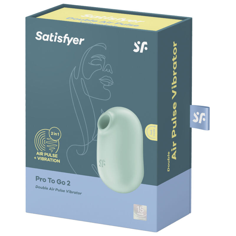 SATISFYER - PRO TO GO 2 DOPPIO STIMOLATORE E VIBRATORE VIOLA