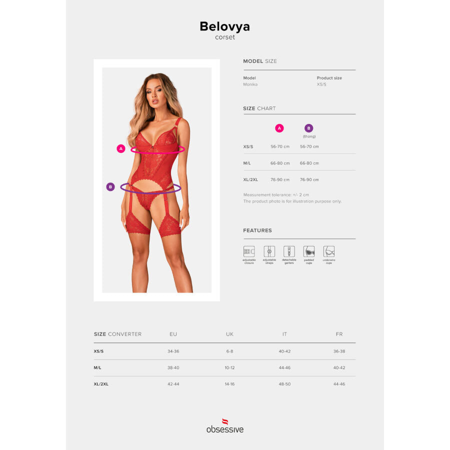 OBSESSIF - CORSET BELOVYA XS/S