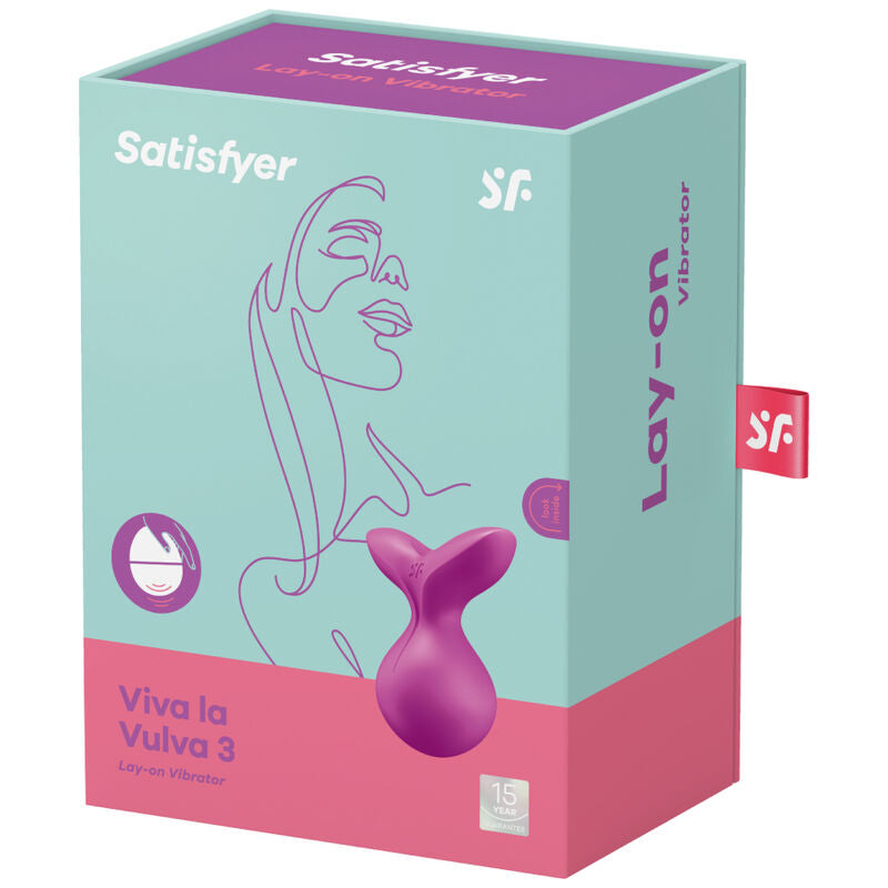 SATISFYER - VIBRATEUR VIVA LA VULVA 3 LAY-ON VIOLET