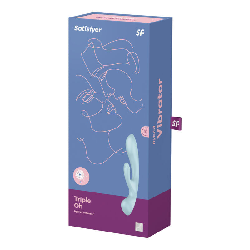 SATISFYER - TRIPLE OH HYBRID VIBRATION PINK