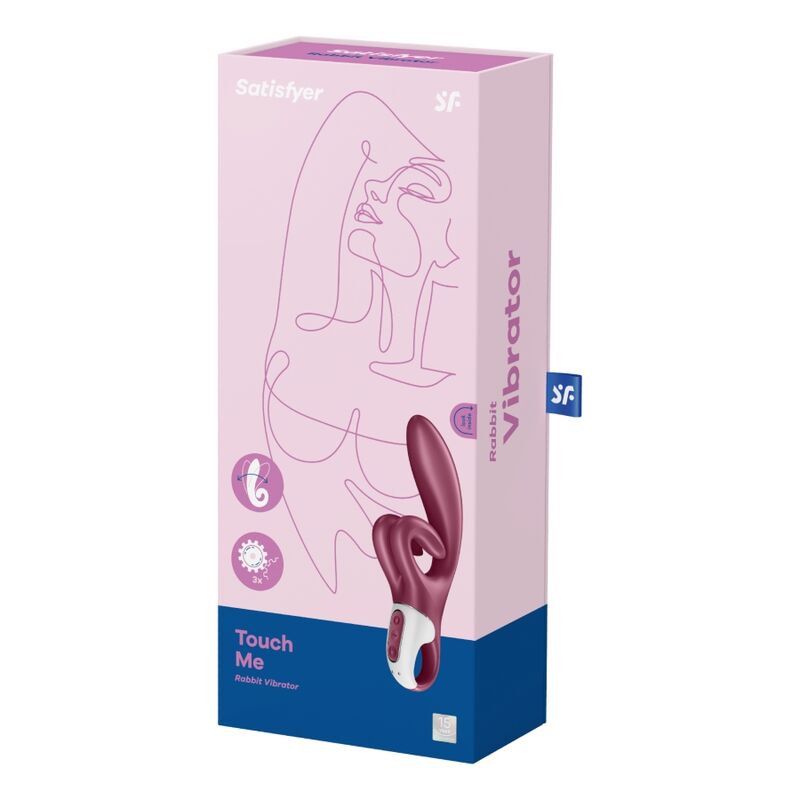 SATISFYER - TOUCH ME RABBIT RED VIBRATION