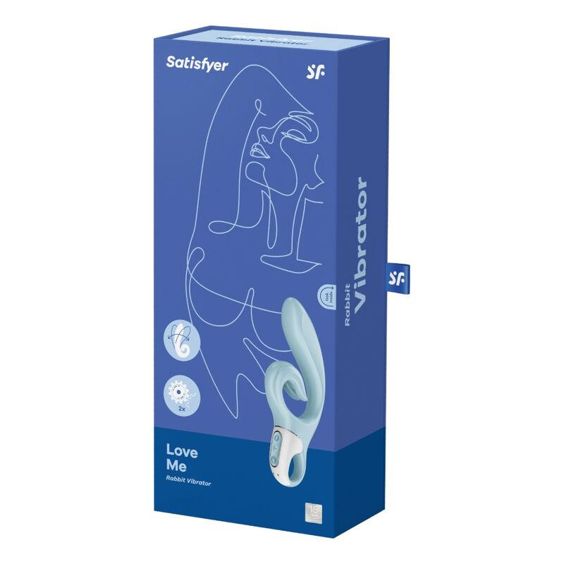 SATISFYER - LOVE ME RABBIT BLEU VIBRATION