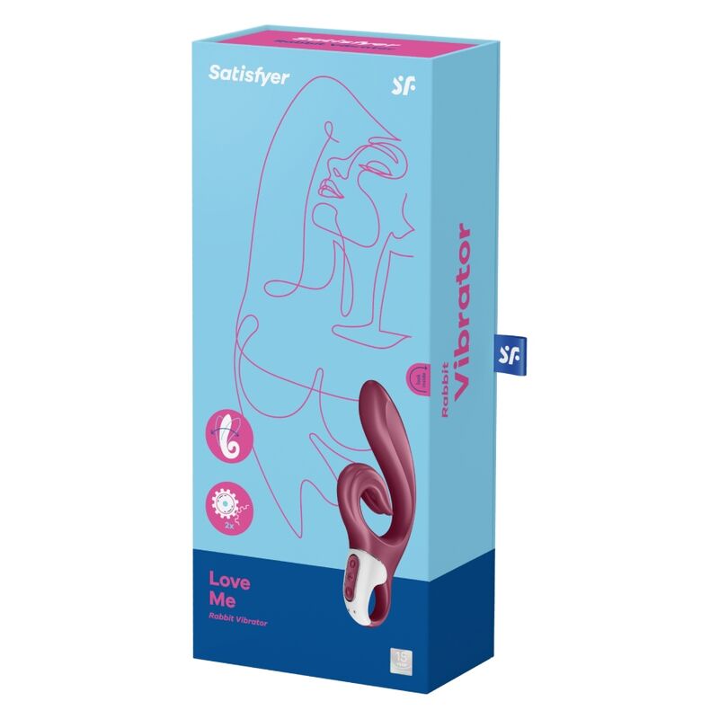 SATISFYER - LOVE ME RABBIT BLEU VIBRATION