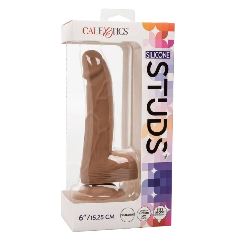 CALEXOTICS - CLOUS EN SILICONE 15,24 CM MARRON