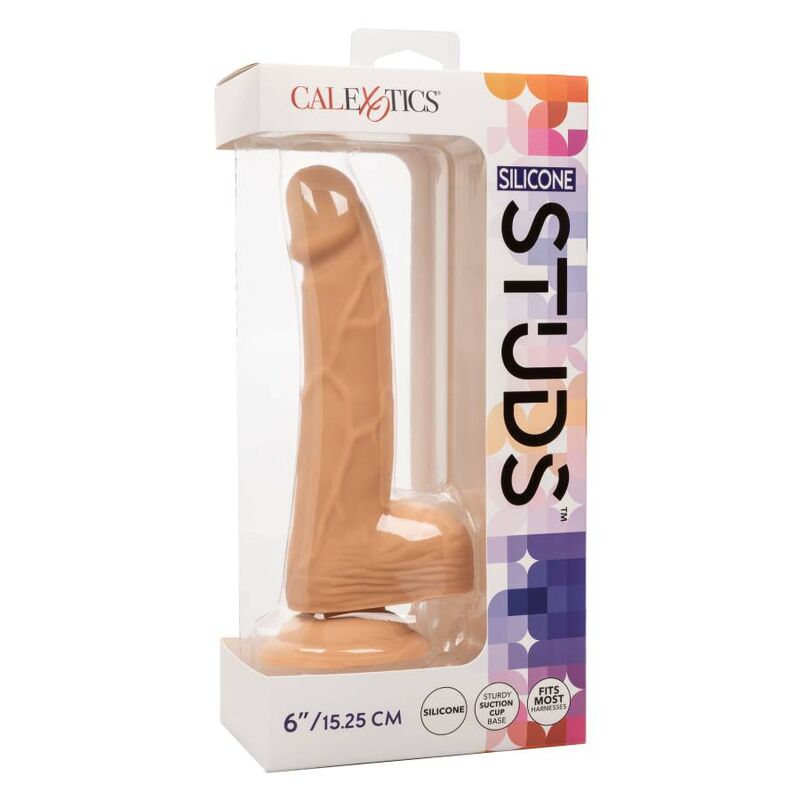 CALEXOTICS - CLOUS SILICONE 15,24 CM CUIR