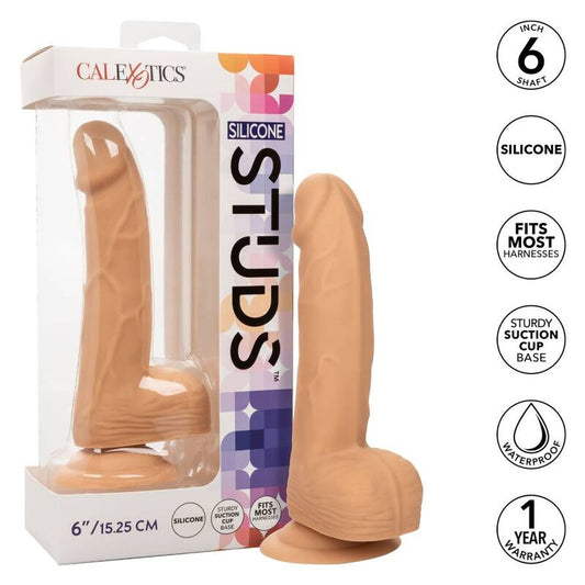 CALEXOTICS - CLOUS SILICONE 15,24 CM CUIR