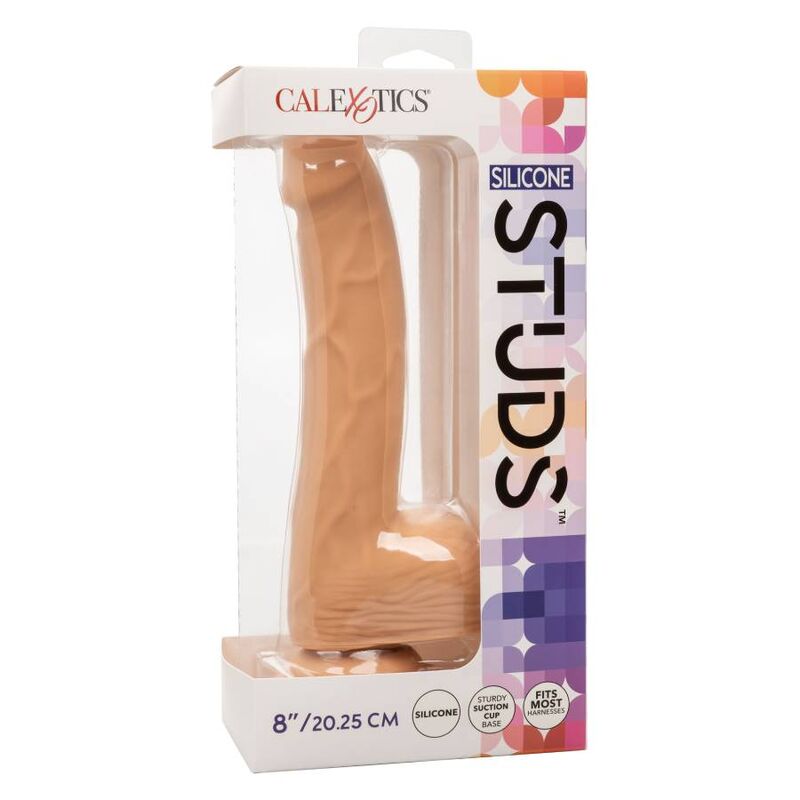 CALEXOTICS - CLOUS SILICONE 20,32 CM CUIR