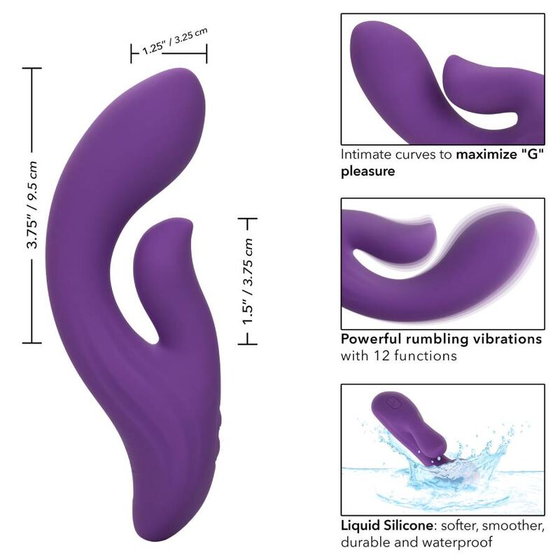 CALEXOTICS - STELLA DUAL PLEASER PURPLE