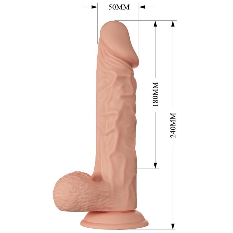 BAILE - BELLE RENCONTRE GODE FLEXIBLE RÉALISTE BURAQ 24 CM NATUREL