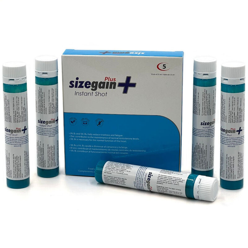 500 COSMETICS - SIZEGAIN PLUS INSTANT SHOT MALE ENERGIZER 5 UNITÉS