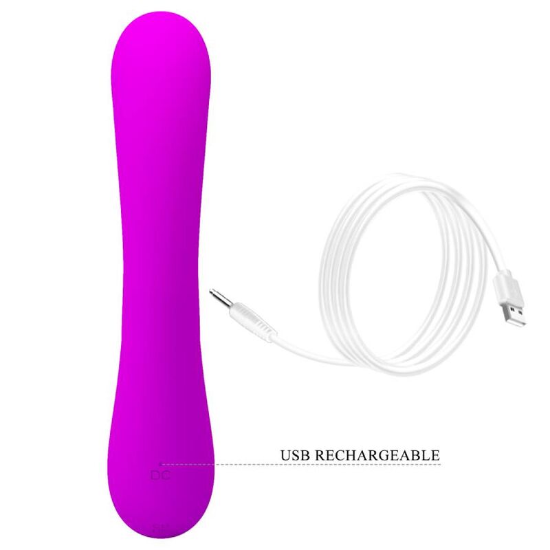 PRETTY LOVE - VIBRATEUR SINCERE ET VENTOUSE CLITO EN SILICONE VIOLET