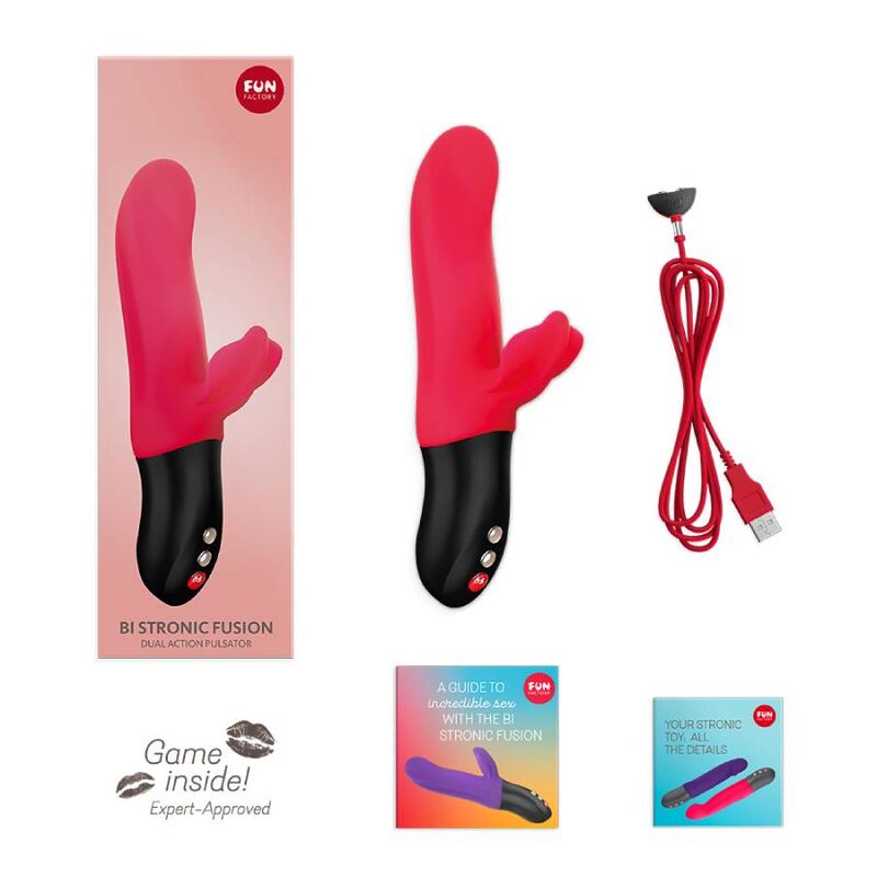 FUN FACTORY - BI STRONIC FUSION DOUBLE PULSATEUR INDIA ROUGE