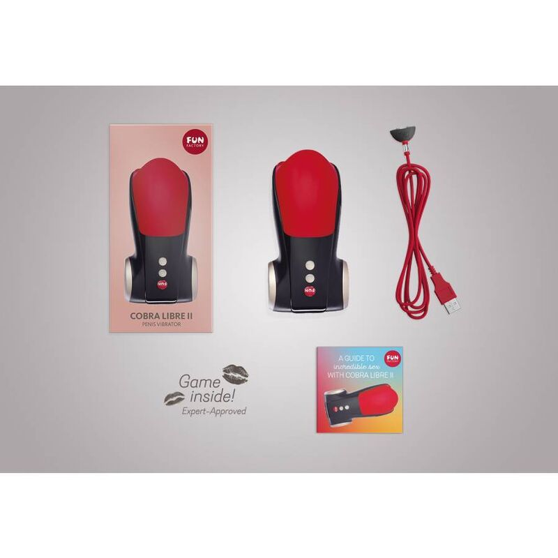 FUN FACTORY - TESTINA DELLO STIMOLATORE DEL PENE COBRA LIBRE II NERO ROSSO