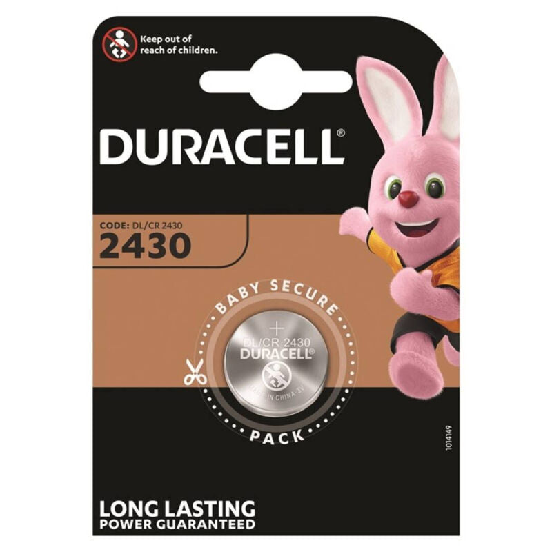 DURACELL - BATTERIA BOTTONE LITIO CR2430 3V 1 UNIT