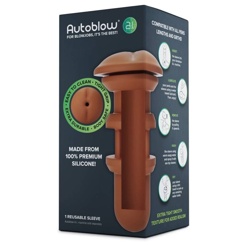 AUTOBLOW - MANCHON AI ANUS MARRON