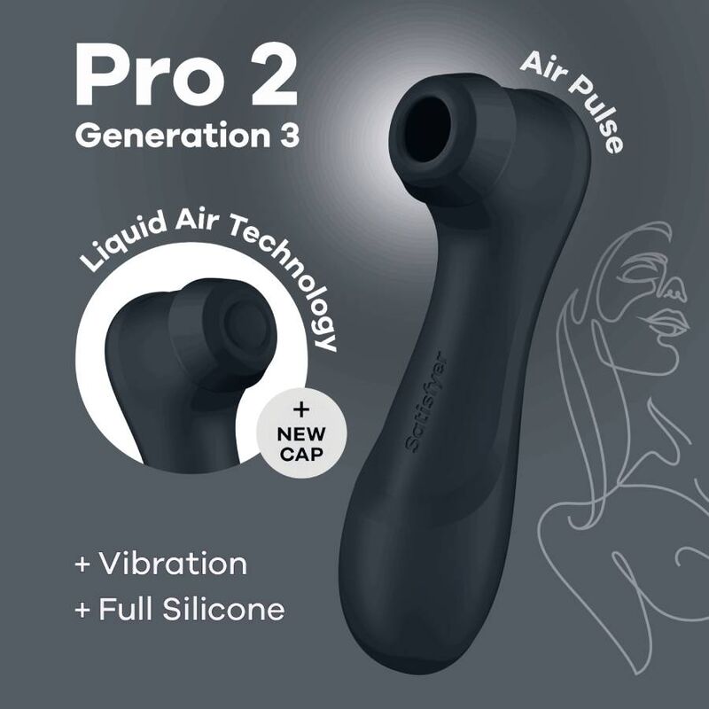 SATISFYER - PRO TECHNOLOGY 2 GENERATION 3 LIQUID AIR RED WINE