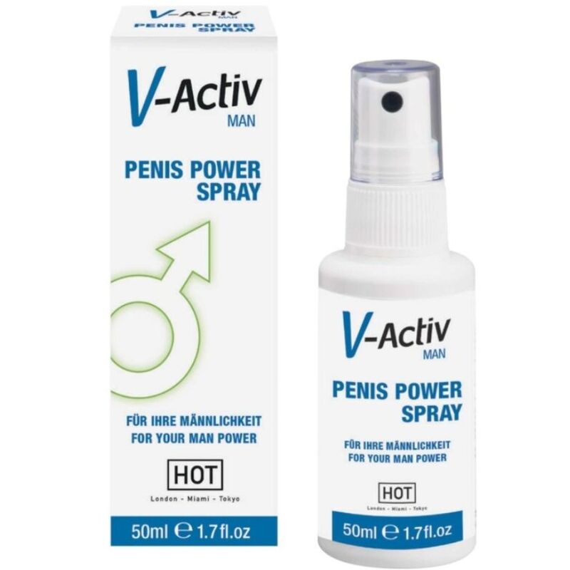 HOT - SPRAY PUISSANT POUR PÉNIS V-ACTIV POUR HOMMES 50ML