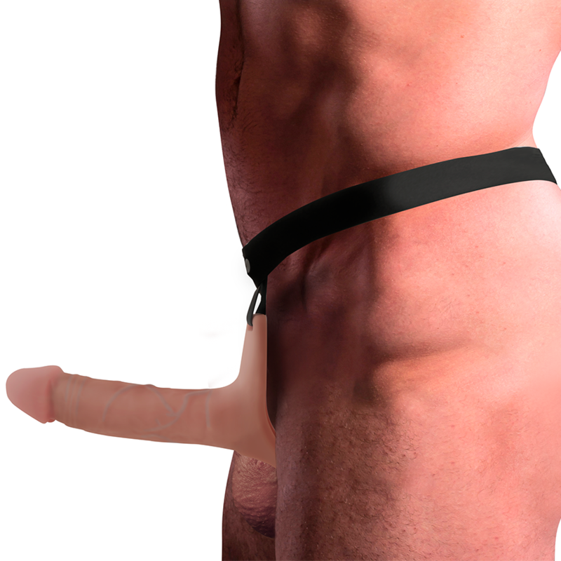 INTENSE - HOLLOW HARNESS WITH SILICONE DILDO 16 X 3.5 CM