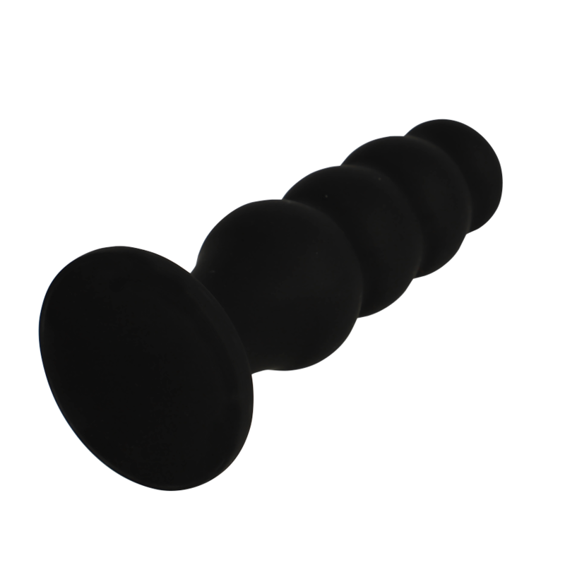 BLACK&amp;SILVER - BLACK SCOTT PREMIUM SILICONE ANAL PLUG