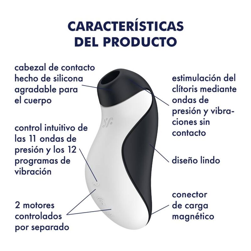 SATISFYER - ORCA AIR PULSE + STIMULATEUR DE VIBRATIONS