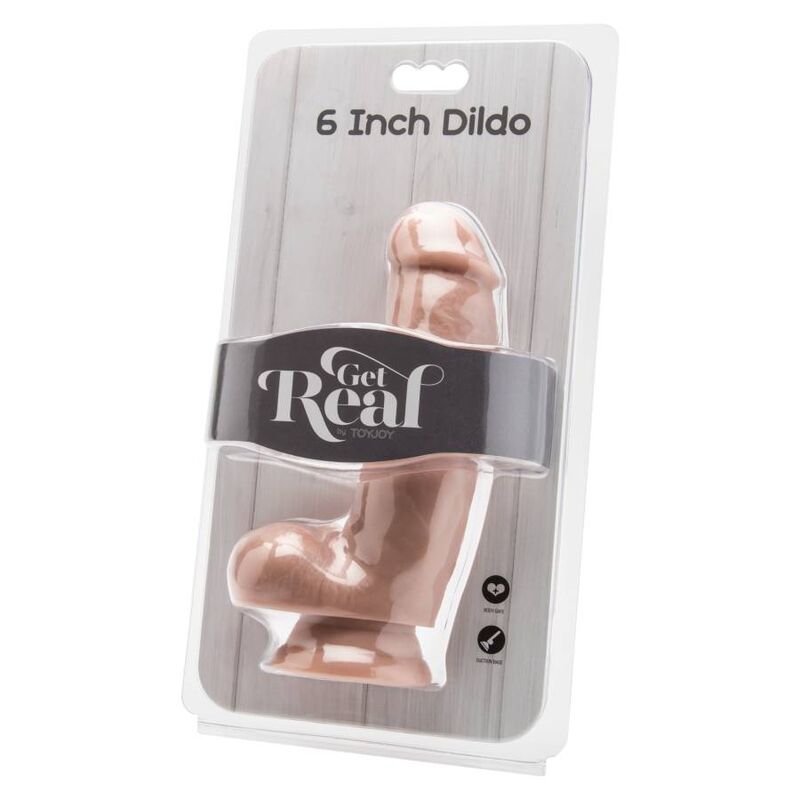 GET REAL - GODE 12 CM AVEC BOULES EN CUIR