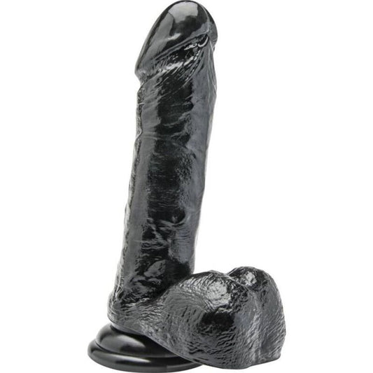 GET REAL - GODE 18 CM AVEC BOULES NOIRES