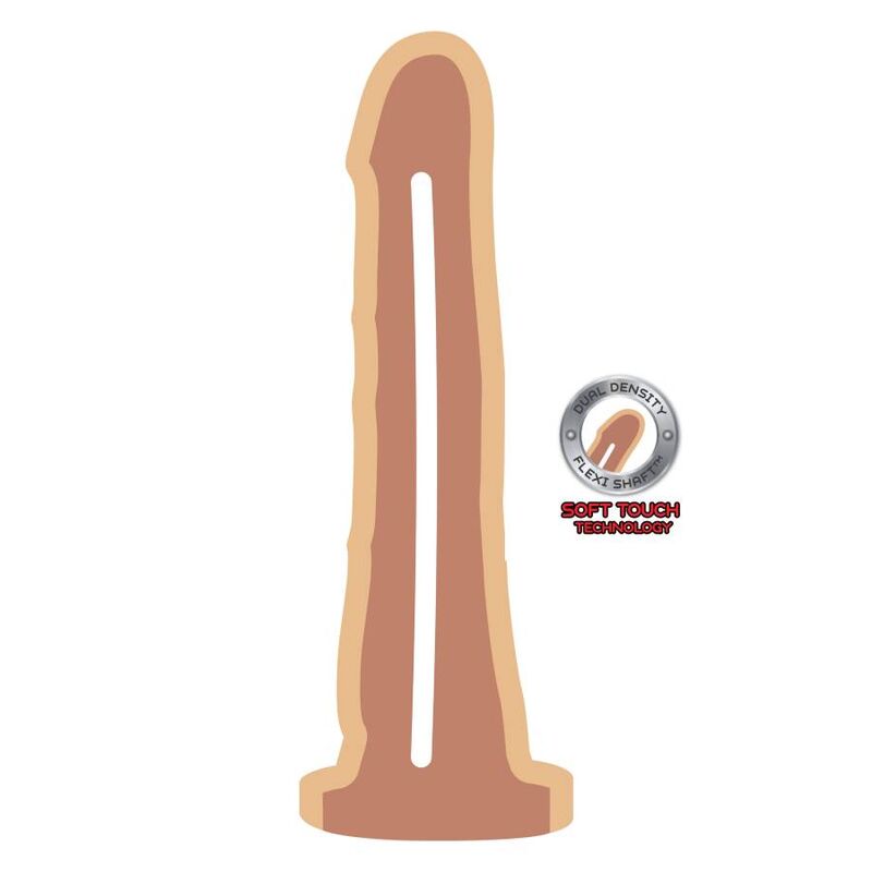 GET REAL - DONG DOUBLE DENSIT 19 CM CUIR