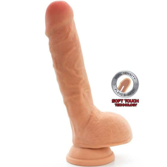 GET REAL - GODE DOUBLE DENSIT 25,5 CM BALLES EN CUIR