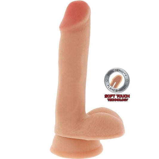 GET REAL - GODE DOUBLE DENSIT 17 CM BOULES DE PEAU