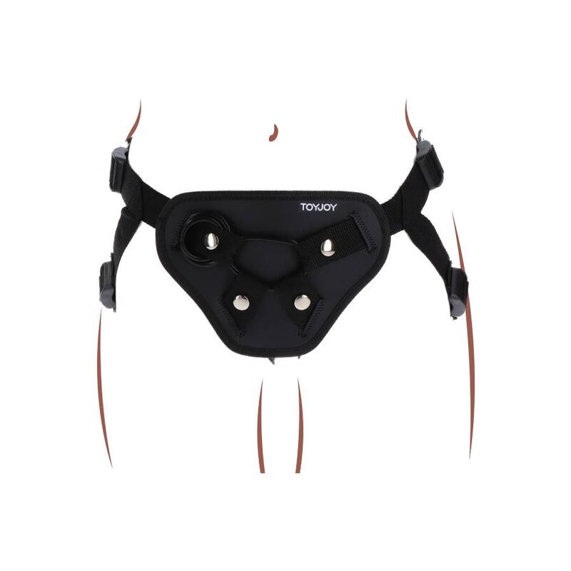 GET REAL - DELUXE HARNESS WITH BLACK STRAP