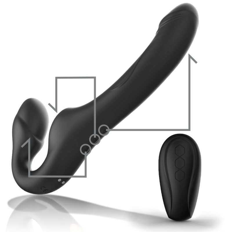 IBIZA - STRAPLESS VIBRATOR WITH REMOTE CONTROL BUTTON