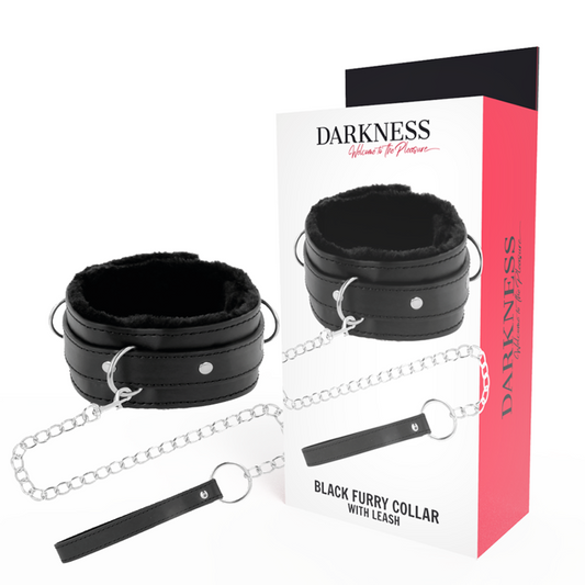 DARKNESS - COLLANA PER POSTURA CONFORTEVOLE CON CATENA IN PELLE