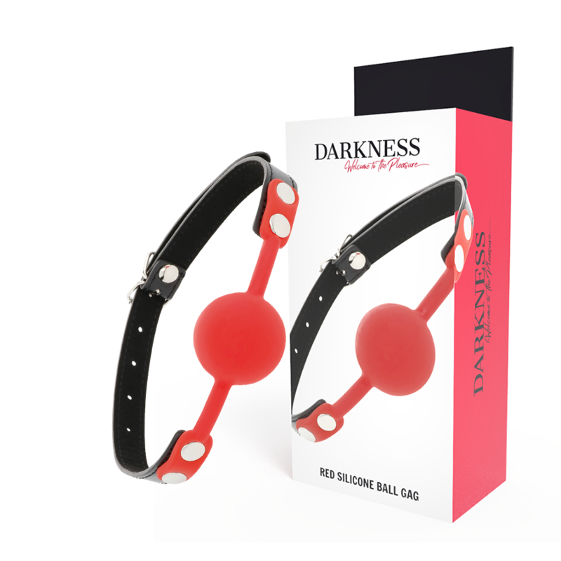 DARKNESS - BAVOIR EN SILICONE ROUGE