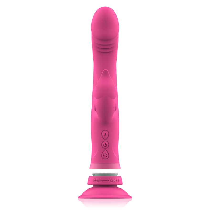 INTENSE - VIBRATEUR EN SILICONE ROSE JULIO LAPIN