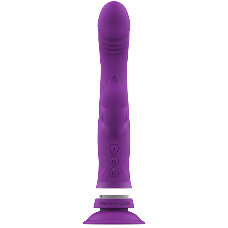 INTENSE - VIBRATEUR EN SILICONE TRIPLE MOTEUR CASANOVA RABBIT VIOLET