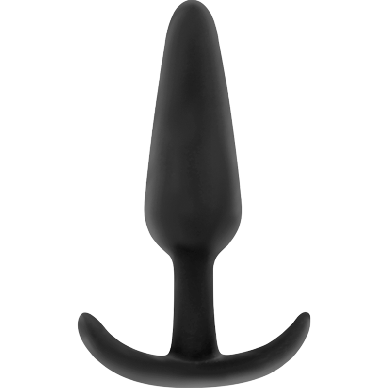 BLACK&SILVER - PLUG ANALE IN SILICONE KAEL CON MANICO MEDIO