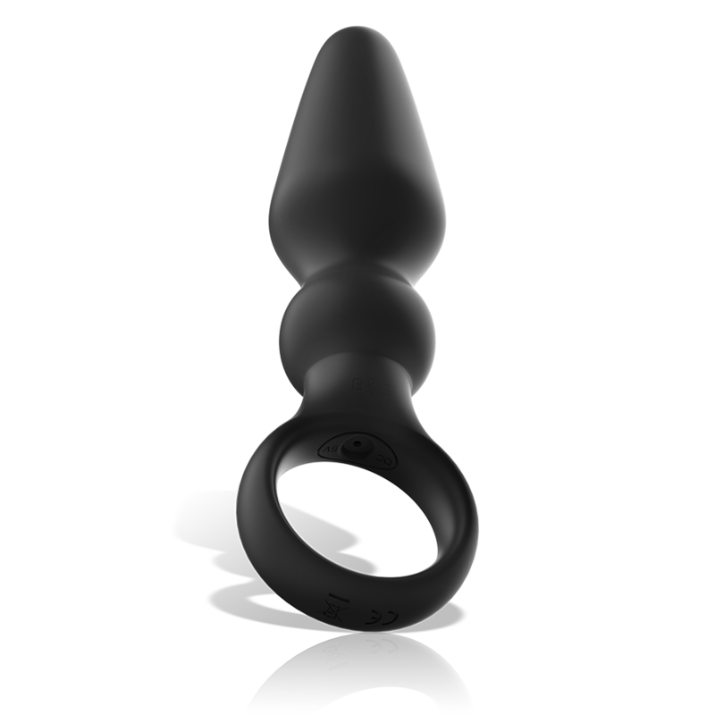 NOIR&amp;ARGENT - PUISSANT PLUG ANAL EN SILICONE OZZY