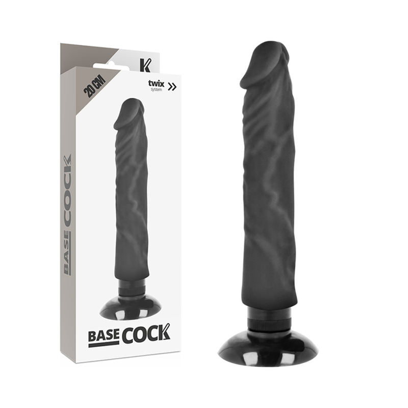 BASECOCK - REALISTIC VIBRATOR 2-1 NATURAL 20 CM -OR- 4 CM