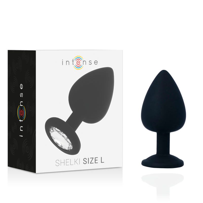 INTENSE - SHELKI L BLACK BUTT PLUG